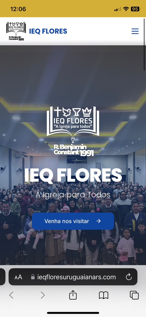 IEQ Flores — tela inicial do site